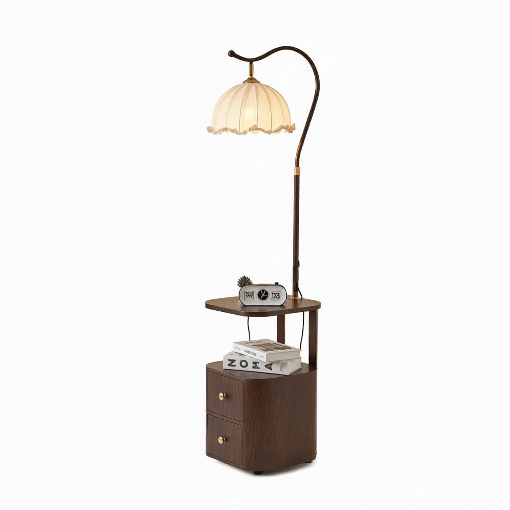 Glanora | Integrated Shelf Floor Lamp - Modern Floor Lamp | HomeCartel Philippines