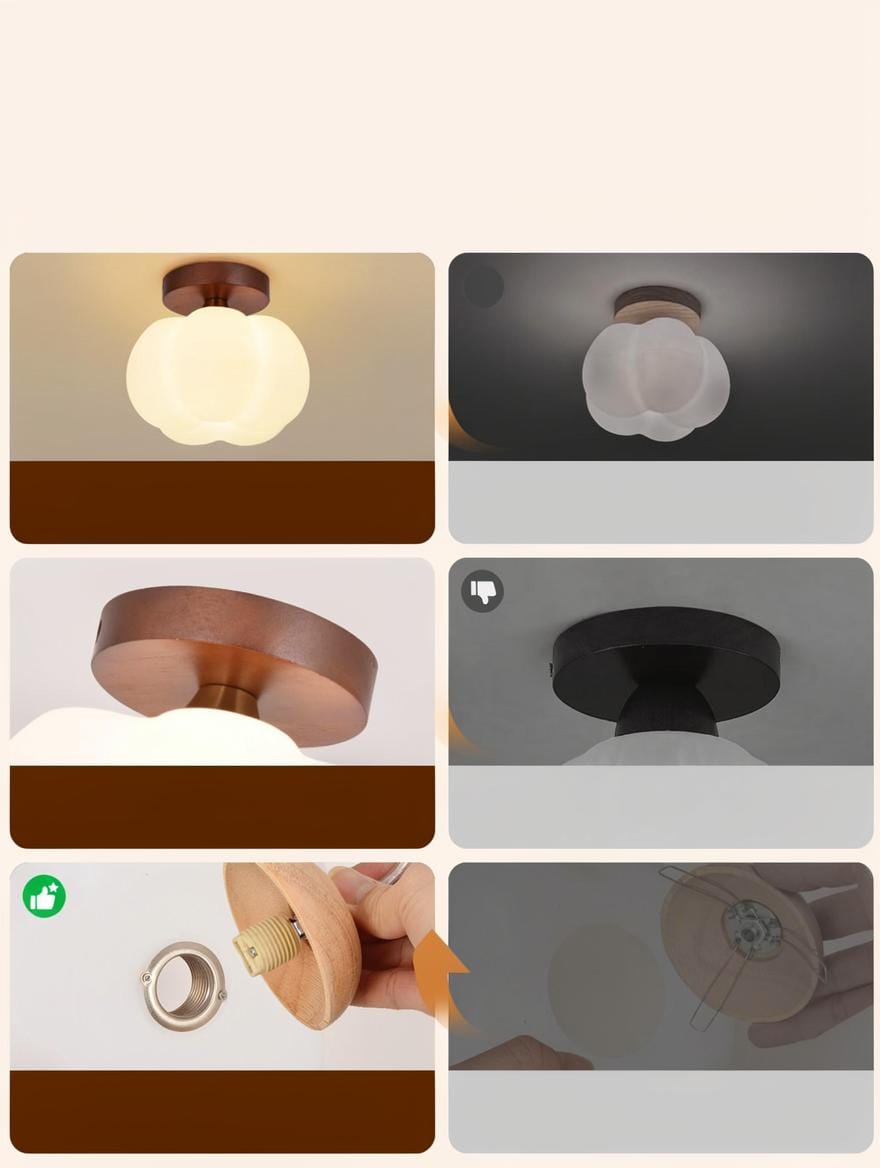 Selvael | Semi Flush Mounted Light - Detail View #2 | HomeCartel