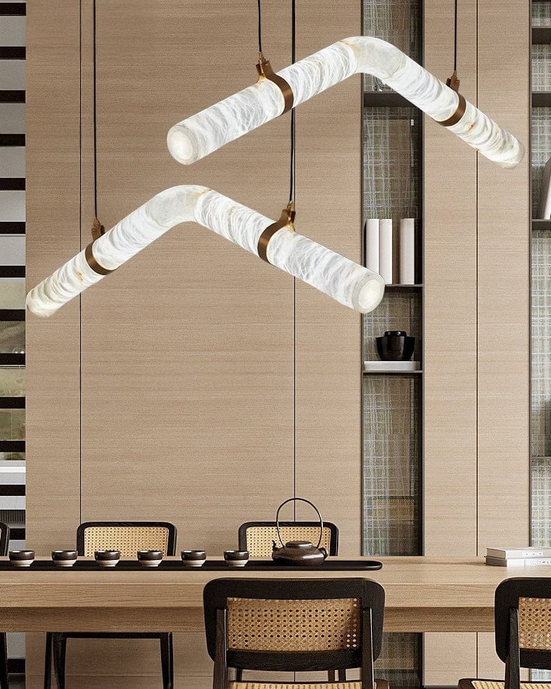 Gynthar C | Alabaster Pendant Light - Detail View #2 | HomeCartel