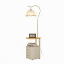 Glanora | Integrated Shelf Floor Lamp