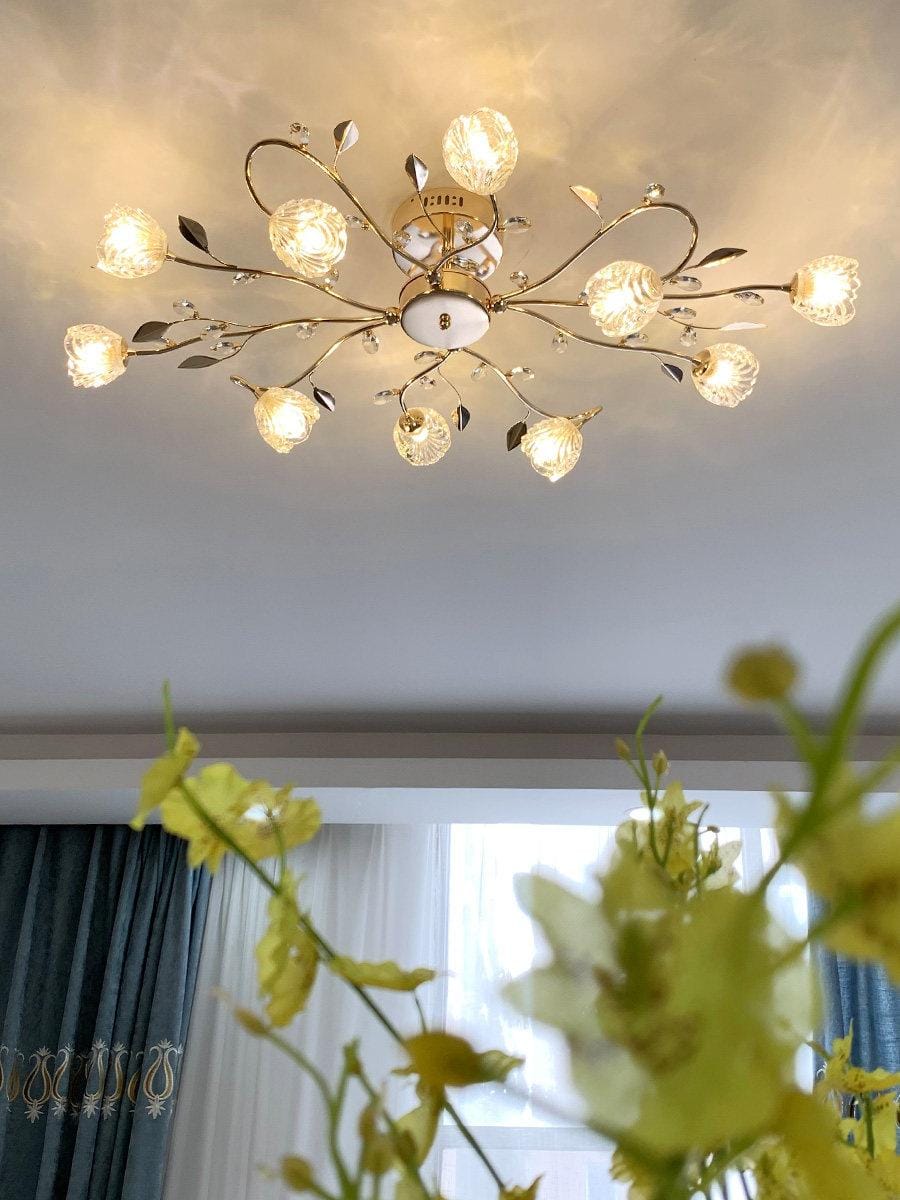 Alurien | Semi Flush Mounted Light - Detail View #5 | HomeCartel