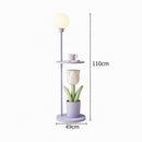 Myralyn Une | Integrated Shelf Floor Lamp