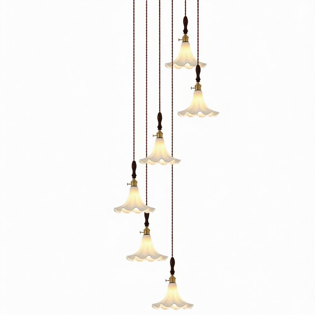 Havenfield | Wood Cluster Chandelier