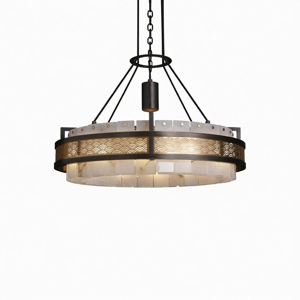 Orlasrix B | Alabaster Chandelier - Detail View #4 | HomeCartel