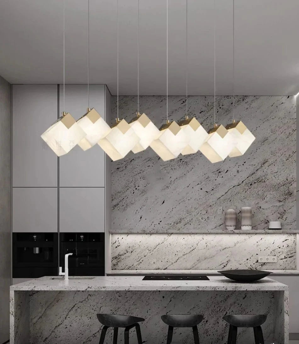 Wrenel | Alabaster Chandelier - Detail View #6 | HomeCartel
