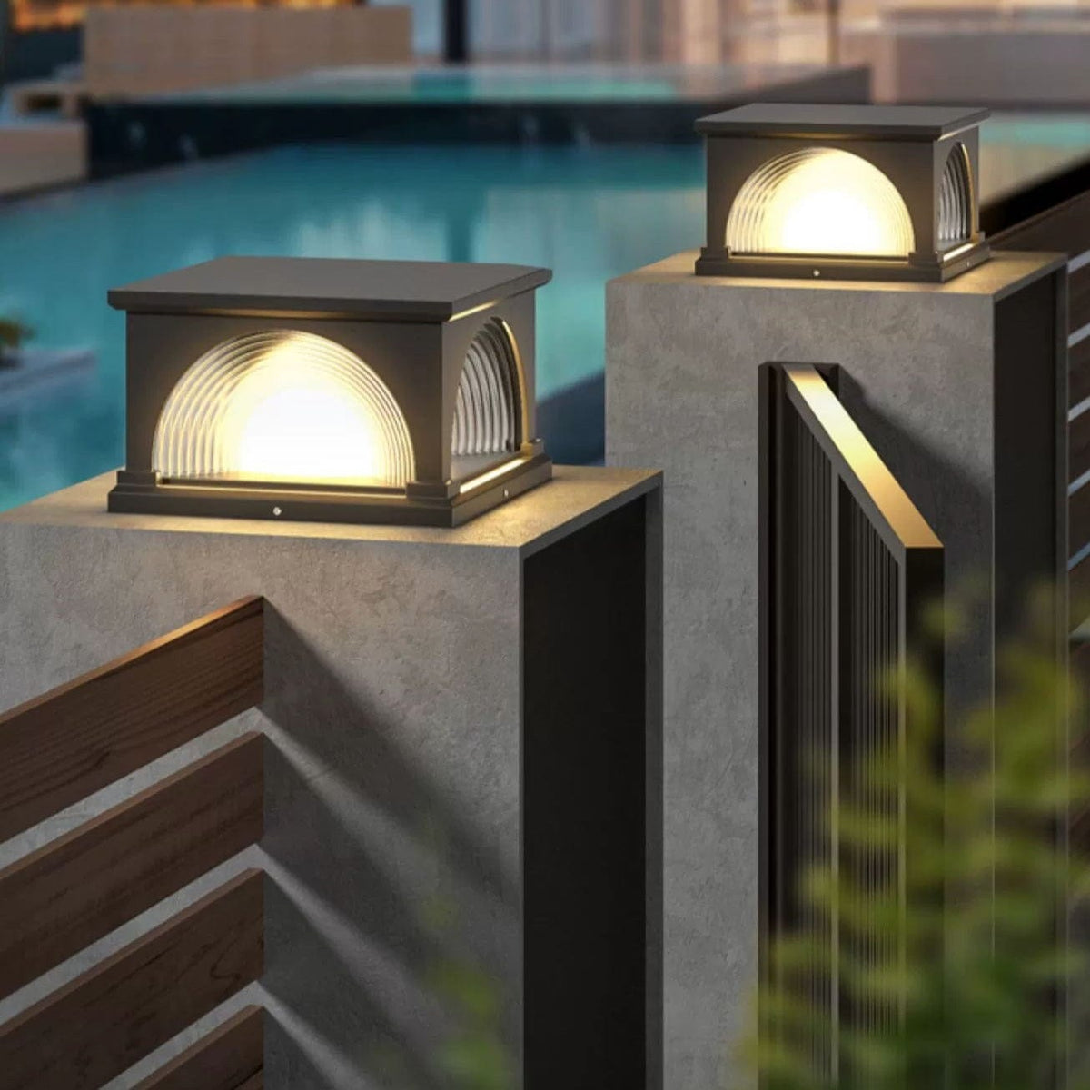 Camilo | Outdoor Pillar Lamp - Detail View #4 | HomeCartel