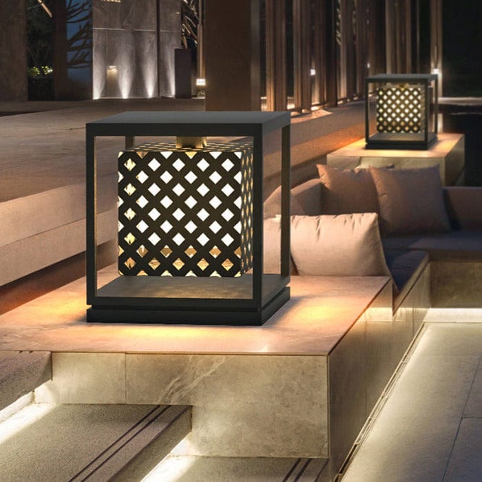 Cubik | Outdoor Pillar Lamp - Detail View #3 | HomeCartel