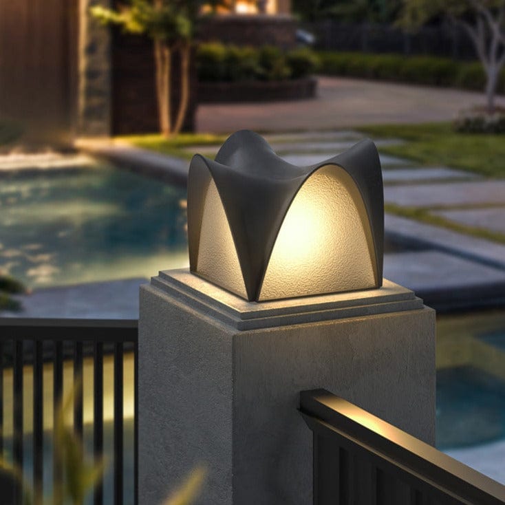 Zach | Outdoor Pillar Lamp - Detail View #3 | HomeCartel