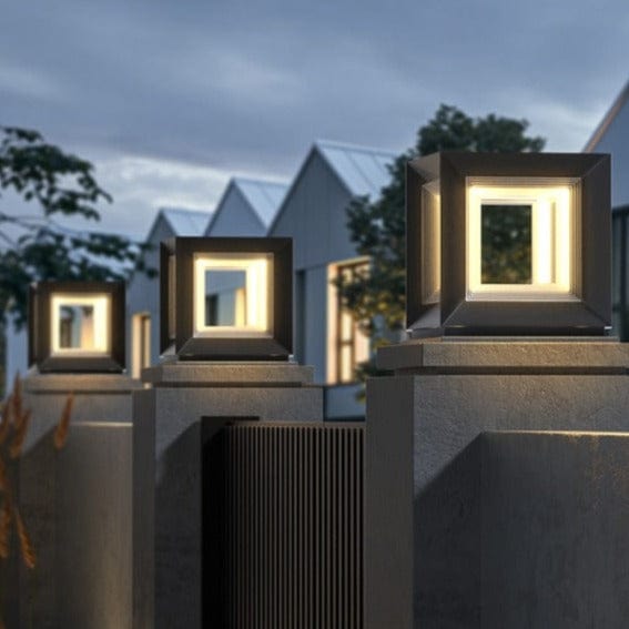 Maha | Outdoor Pillar Lamp - Detail View #2 | HomeCartel