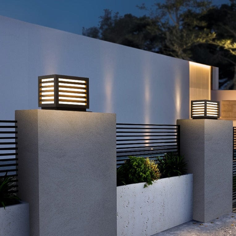 Edavin | Outdoor Pillar Lamp - Detail View #3 | HomeCartel
