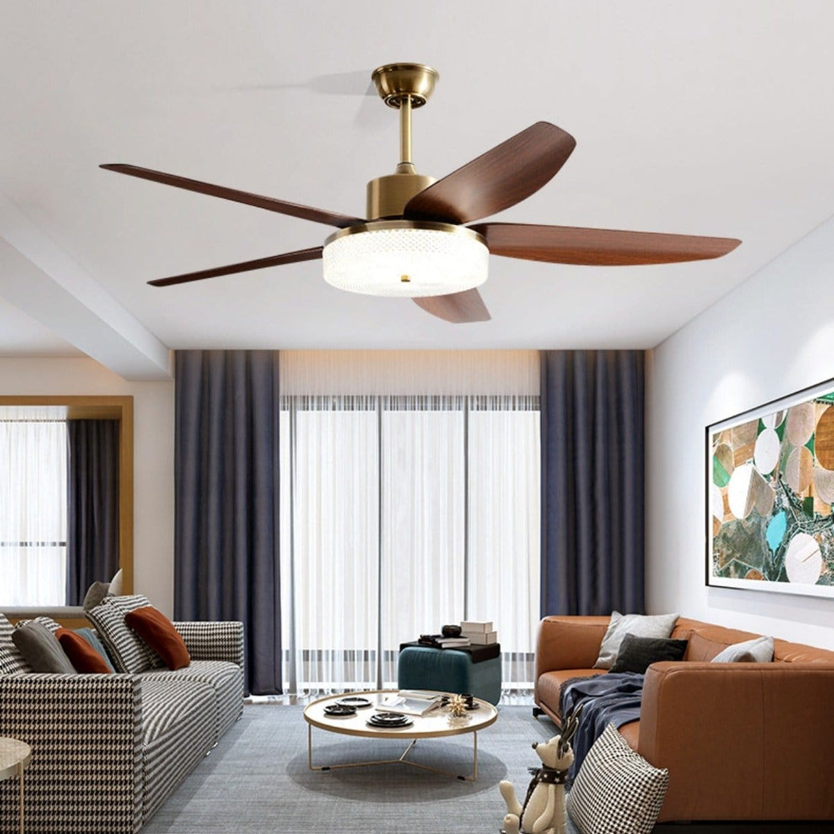 Hassani | Lighted Ceiling Fan - Home Cartel ®