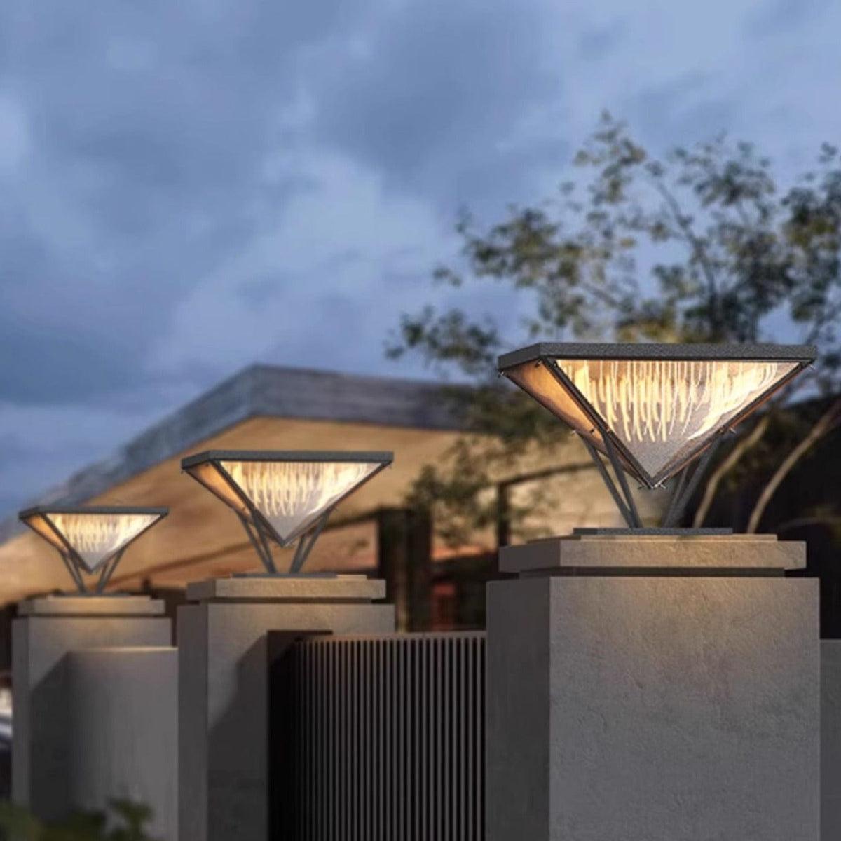 Edan | Outdoor Pillar Lamp - Detail View #3 | HomeCartel
