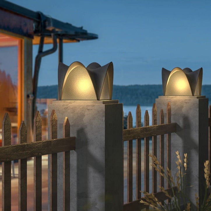 Zach | Outdoor Pillar Lamp - Detail View #2 | HomeCartel