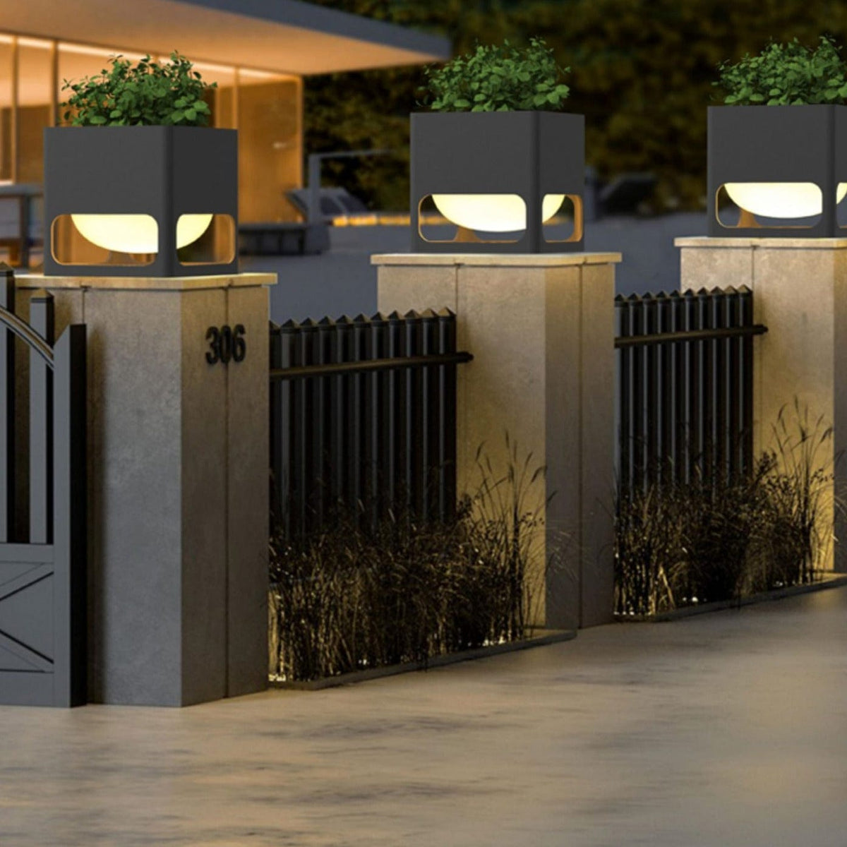 Glendrix | Outdoor Pillar Lamp - Detail View #2 | HomeCartel