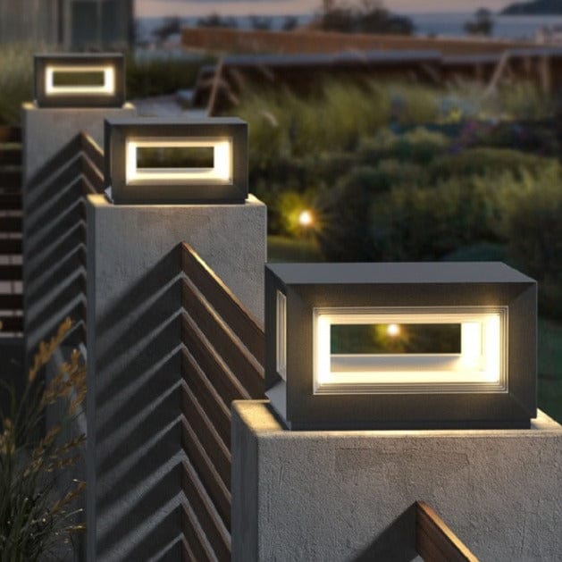 Maha | Outdoor Pillar Lamp - Detail View #3 | HomeCartel