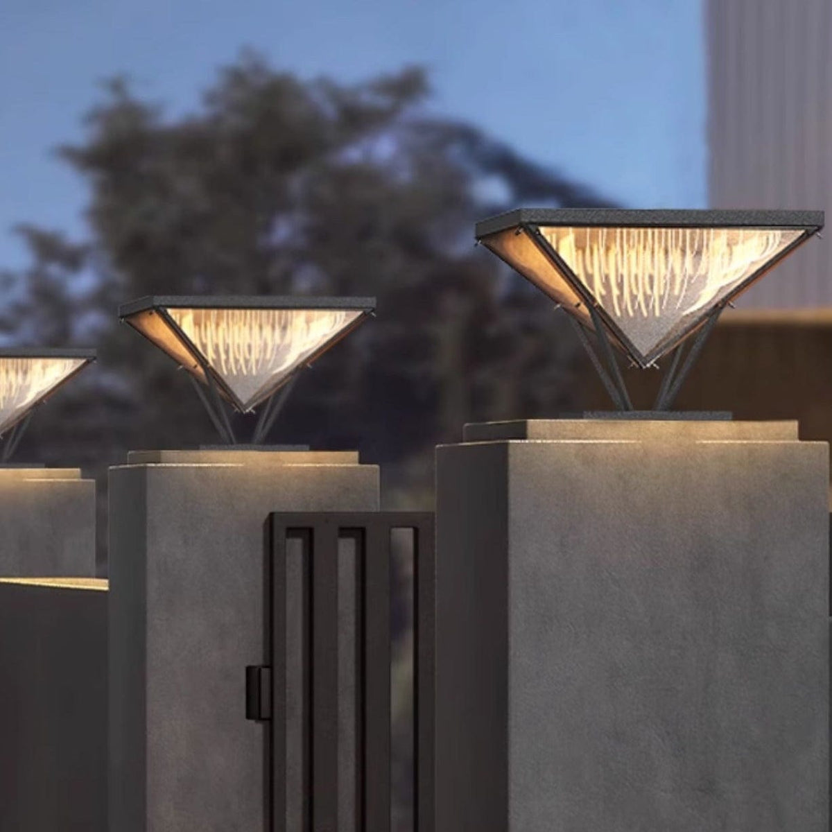 Edan | Outdoor Pillar Lamp - Detail View #2 | HomeCartel