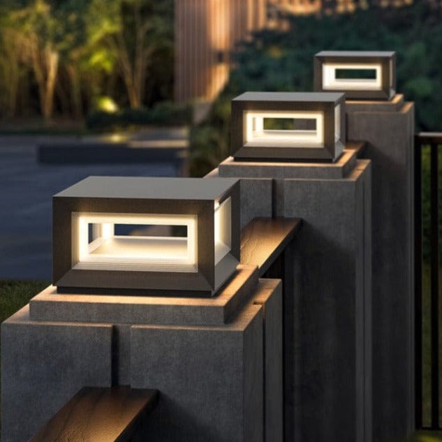 Maha | Outdoor Pillar Lamp - Detail View #4 | HomeCartel