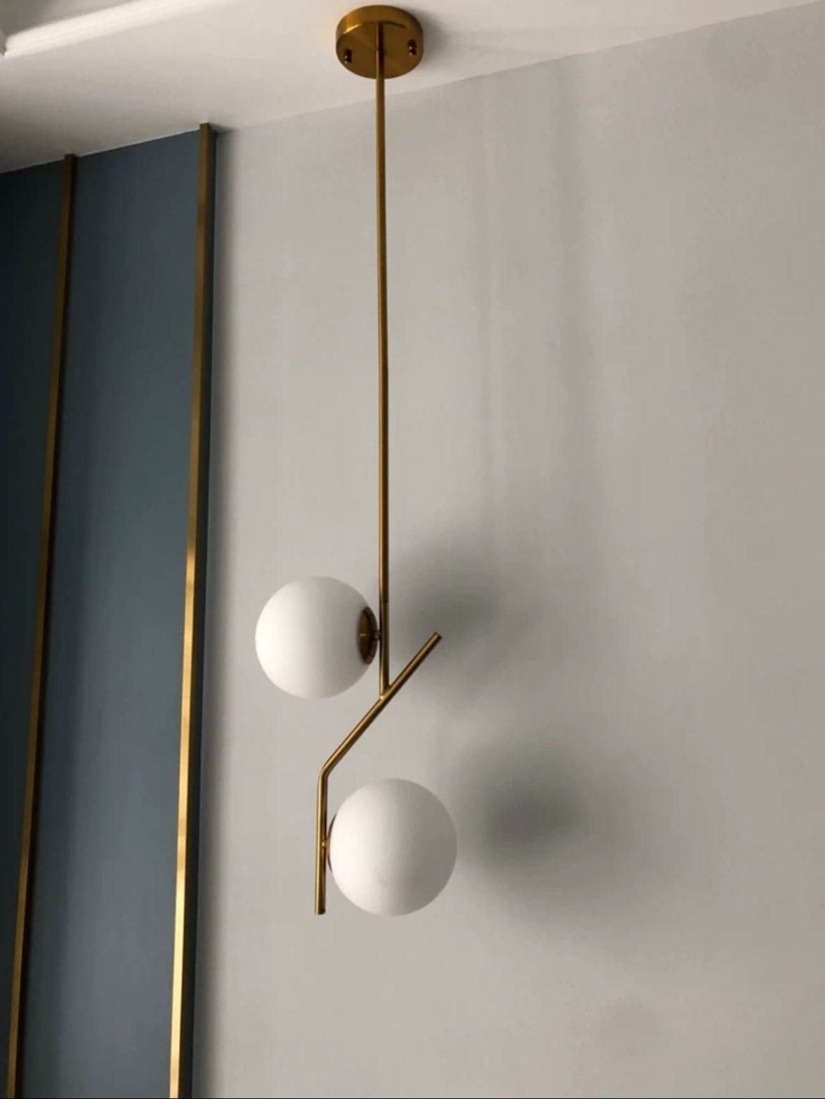 Salvi Deux Golden Frost | Pendant Light - Home Cartel ®