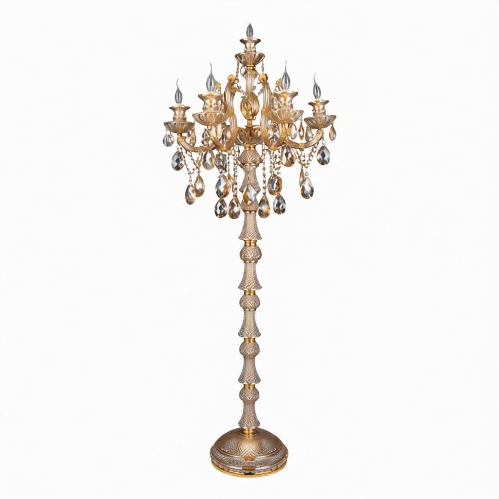 Daryntha I Crystal Floor Lamp - Detail View #6 | HomeCartel