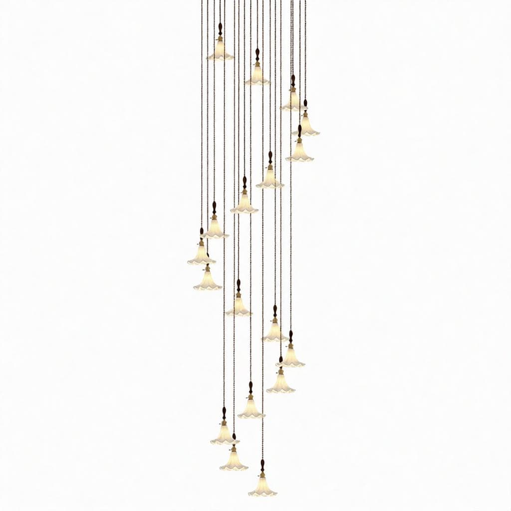 Havenfield | Wood Cluster Chandelier