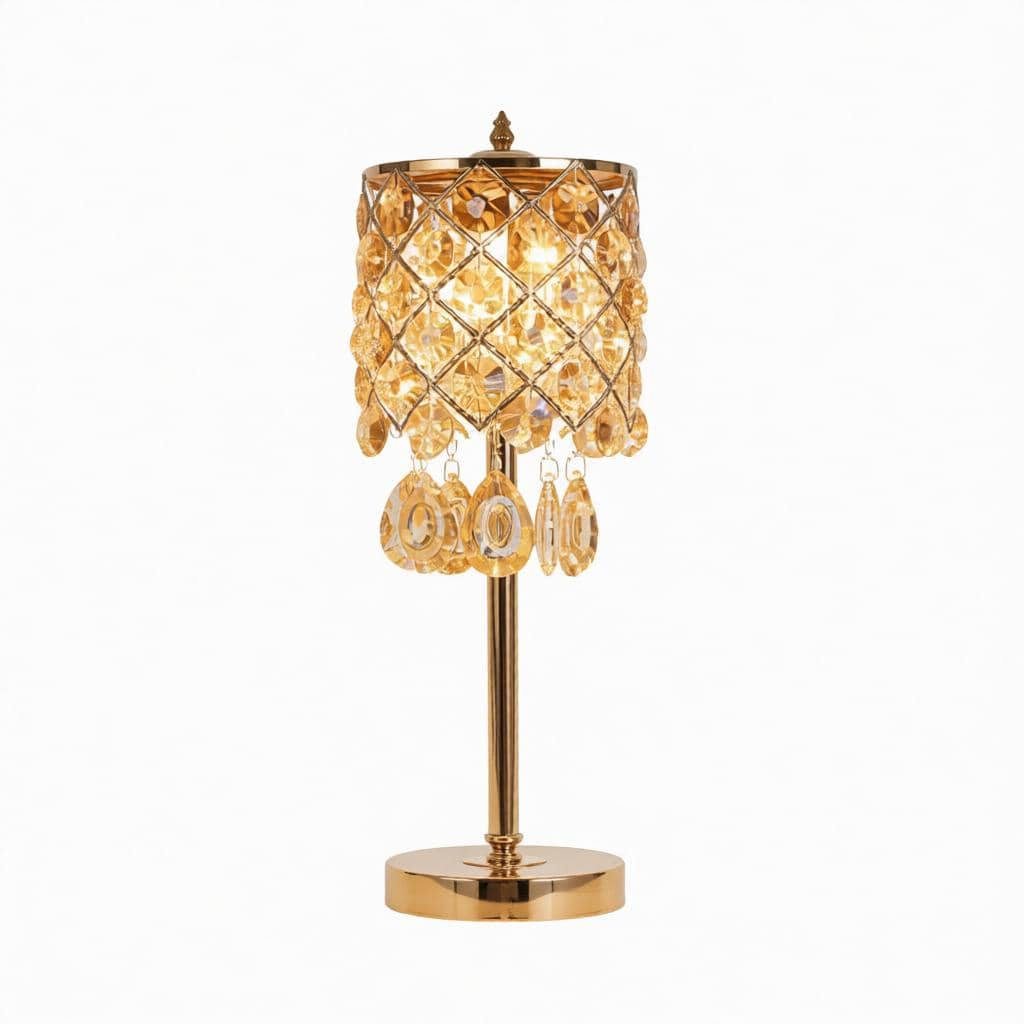 Calynder | Crystal Table Lamp - Detail View #6 | HomeCartel
