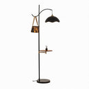 Brezelle B | Integrated Shelf Floor Lamp