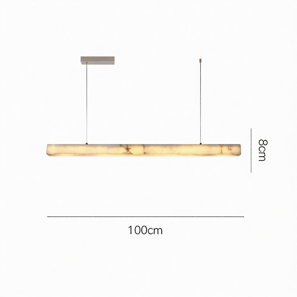 Fenvarethil | Linear Alabaster Pendant Light - Detail View #3 | HomeCartel