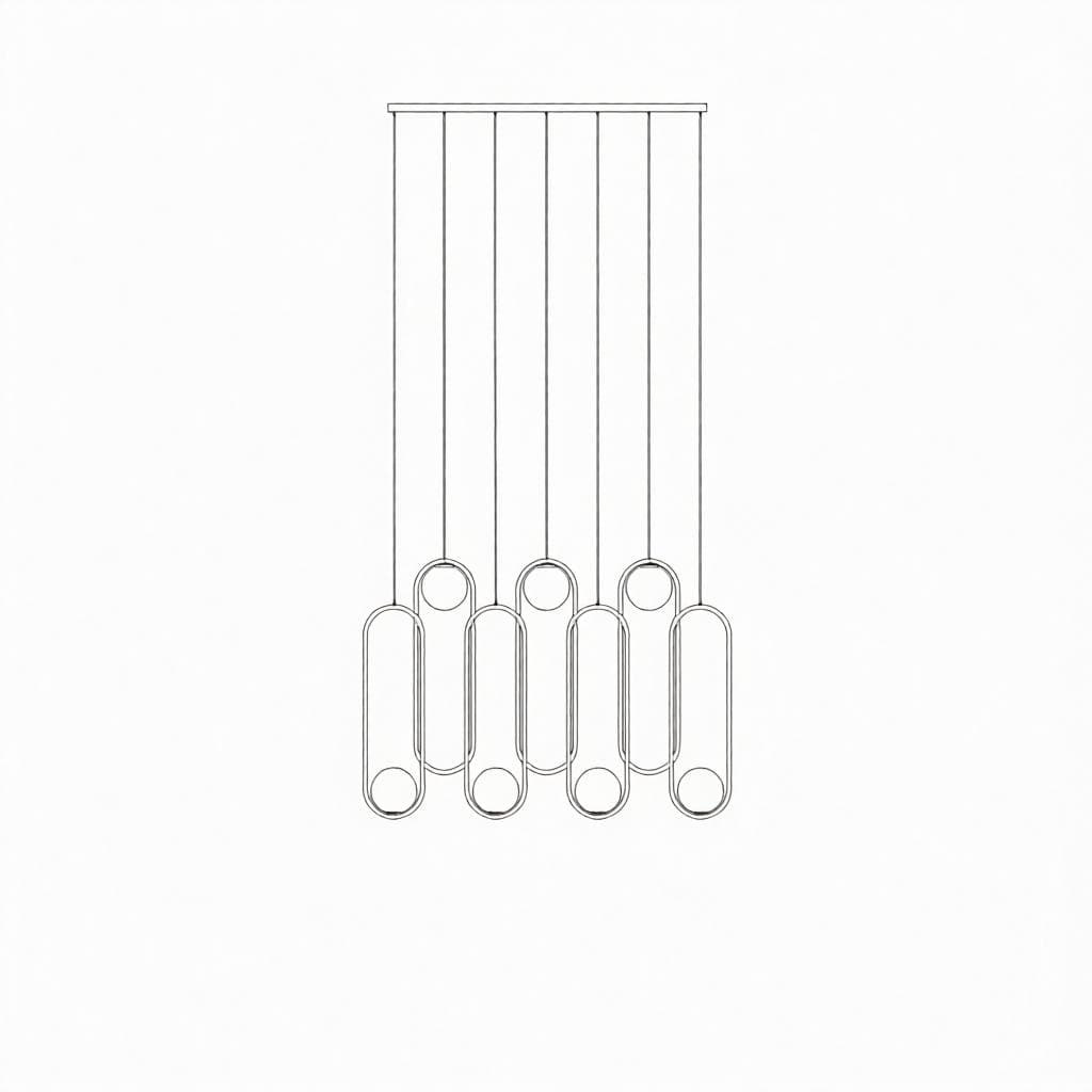 Gliese C | Linear Pendant Light - Detail View #5 | HomeCartel