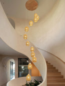 Elowrith | Rattan Cluster Chandelier