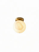Rumin Deux | Alabaster Semi Flush Mounted Light