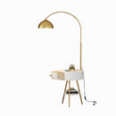 Drevalyn | Integrated Shelf Floor Lamp
