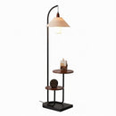 Yalviera | Integrated Shelf Floor Lamp