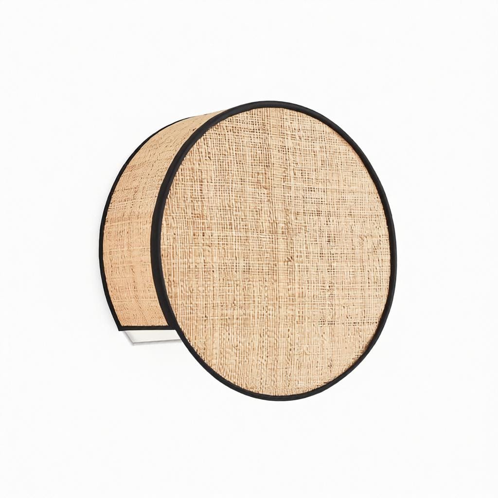 Elunor | Rattan Wall Light - Detail View #3 | HomeCartel