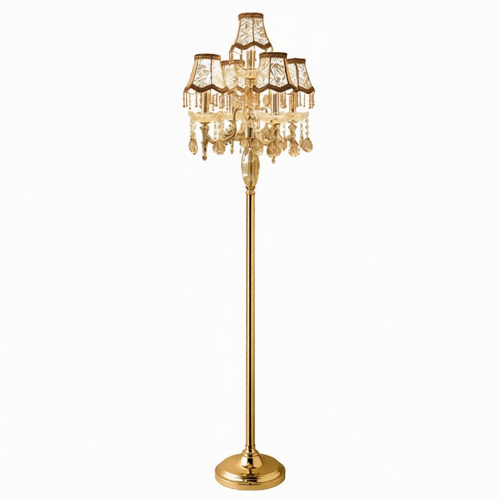 Aurynil Deux I Crystal Floor Lamp - Detail View #7 | HomeCartel
