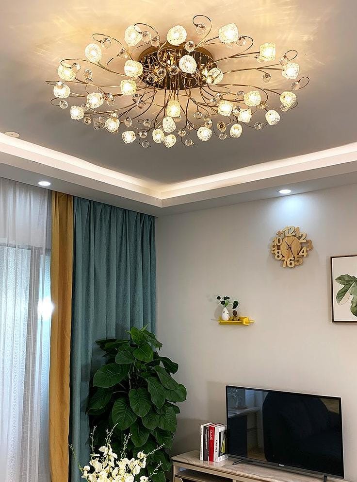 Corvena | Semi Flush Mounted Light - Detail View #2 | HomeCartel