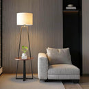 Ziretha | Integrated Shelf Floor Lamp