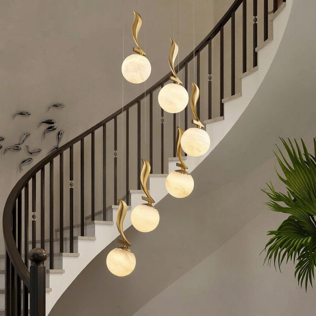 Valnorisca E | Alabaster Cluster Chandelier - Detail View #2 | HomeCartel