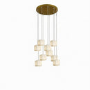Dorvalyn A | Alabaster Cluster Chandelier