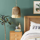 Brevia Deux | Rattan Pendant Light