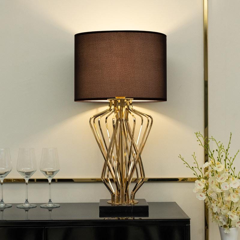 Evridge | Shaded Table Lamp - Detail View #3 | HomeCartel