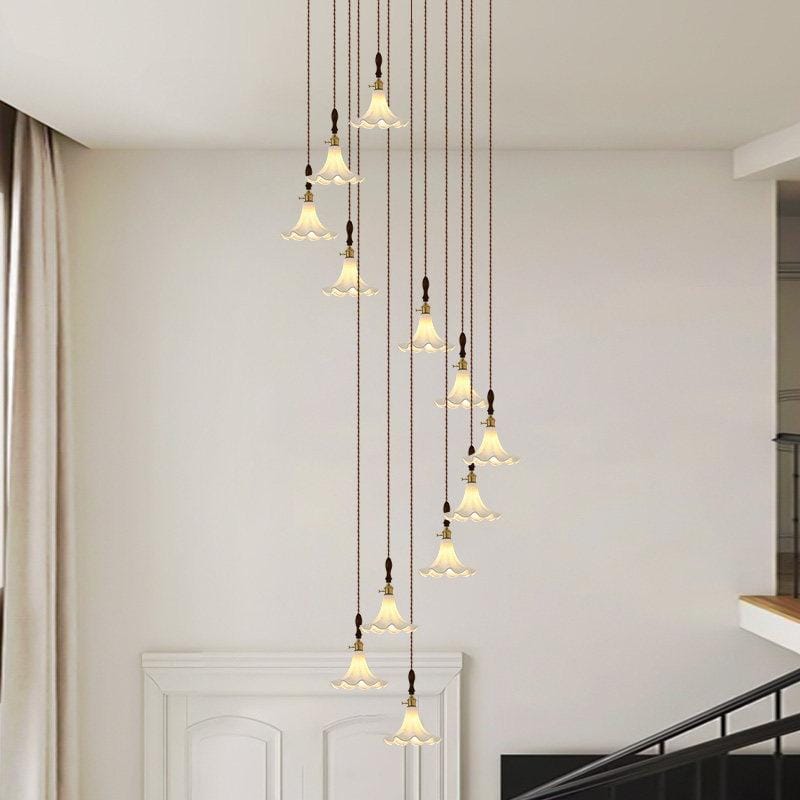 Havenfield | Wood Cluster Chandelier - Detail View #3 | HomeCartel