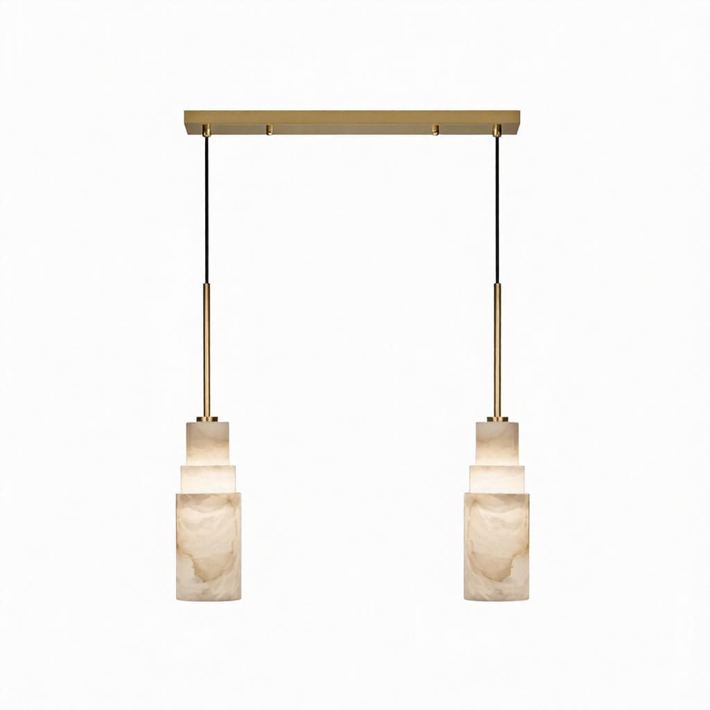 Quenavora B | Linear Alabaster Pendant Light - Detail View #2 | HomeCartel