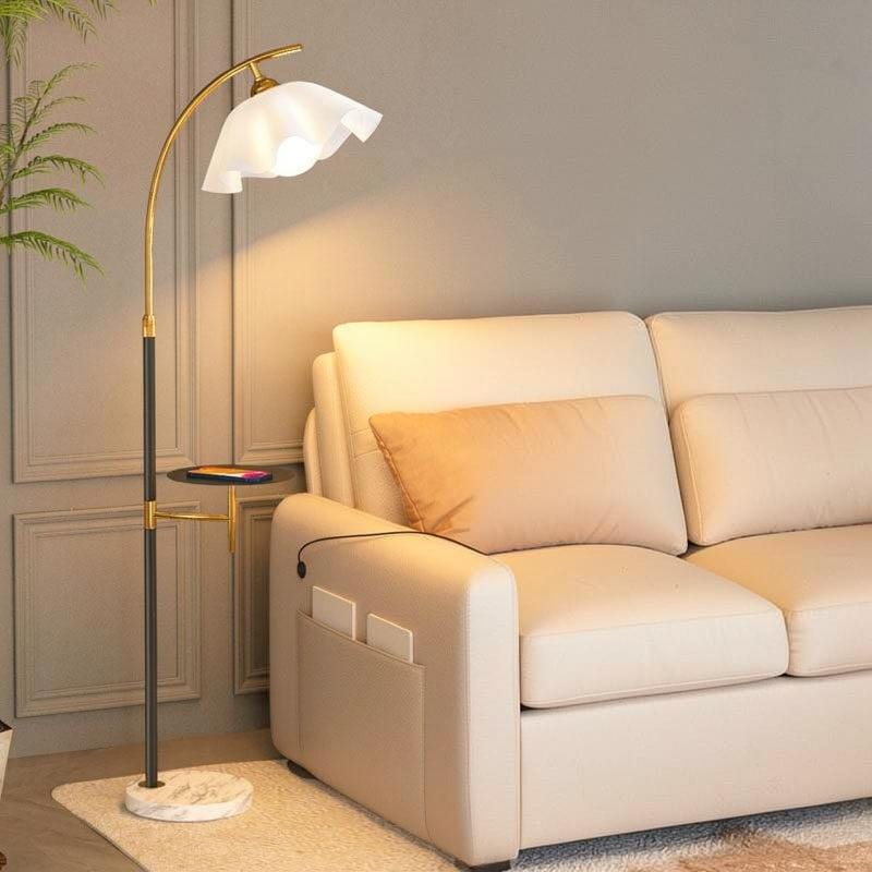 Unelira | Integrated Shelf Floor Lamp - Detail View #2 | HomeCartel