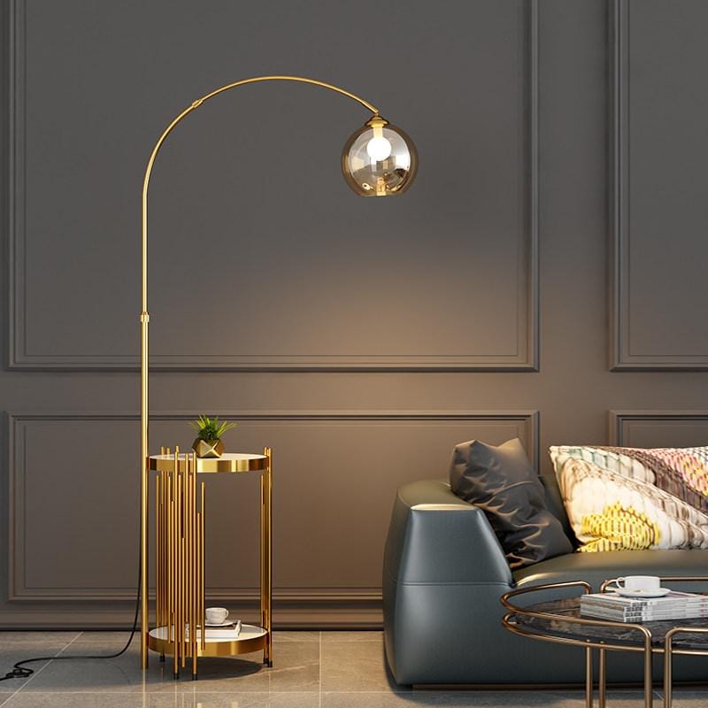 Fioretta A | Integrated Shelf Floor Lamp - Detail View #3 | HomeCartel