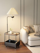 Qirellia A | Integrated Shelf Floor Lamp