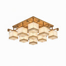 Valnela A | Alabaster Semi Flush Mounted Light
