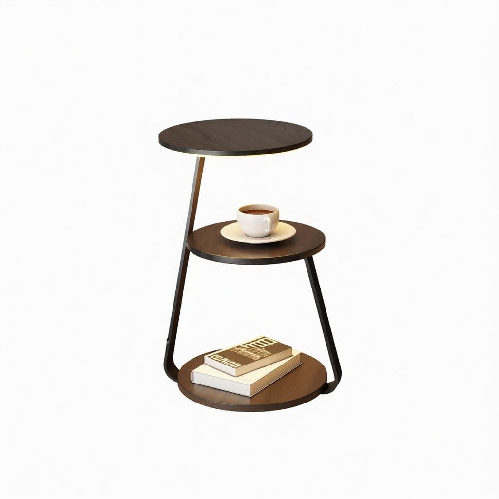 Glynoria | Integrated Shelf Floor Lamp
