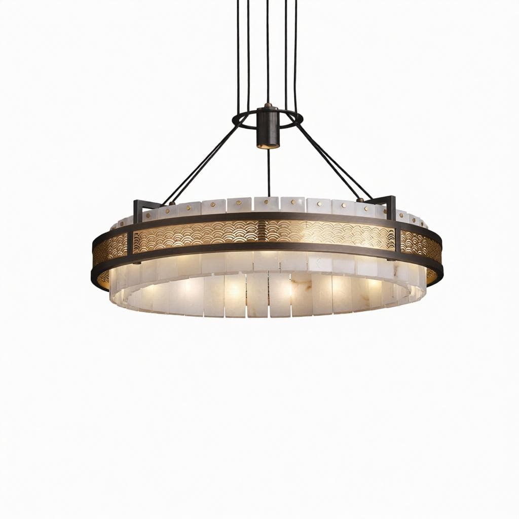 Orlasrix B | Alabaster Chandelier - Detail View #3 | HomeCartel