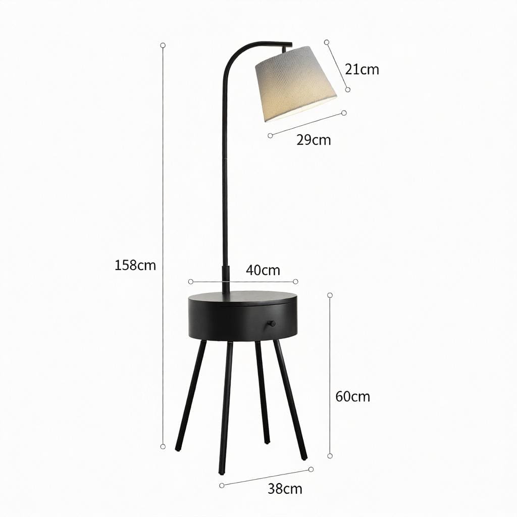 Aesmera B | Integrated Shelf Floor Lamp - Detail View #8 | HomeCartel