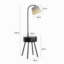 Aesmera B | Integrated Shelf Floor Lamp